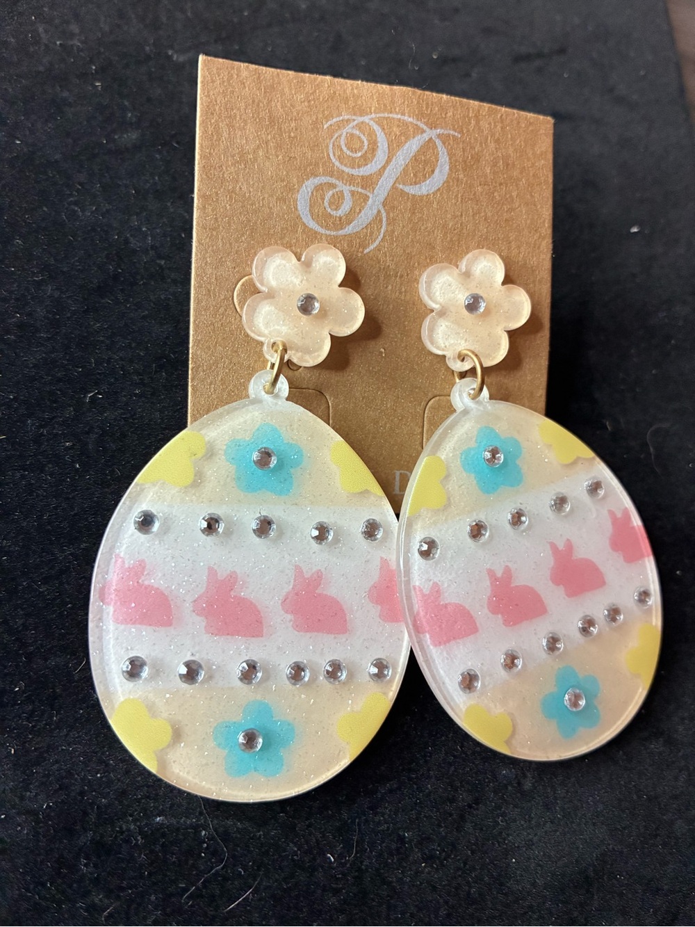 Plunder Easter Women’s Spring Floral Drop Earrings NWT - Picture 3 of 11